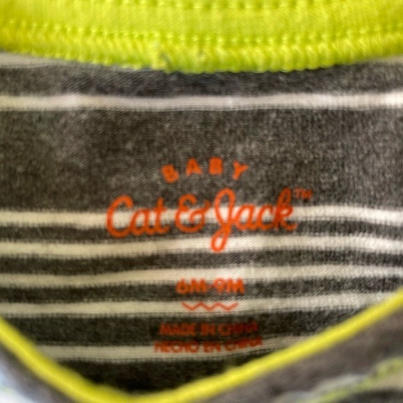 CAT & JACK Romper Sleeveless Striped Size 6-9m - Picture 3 of 5